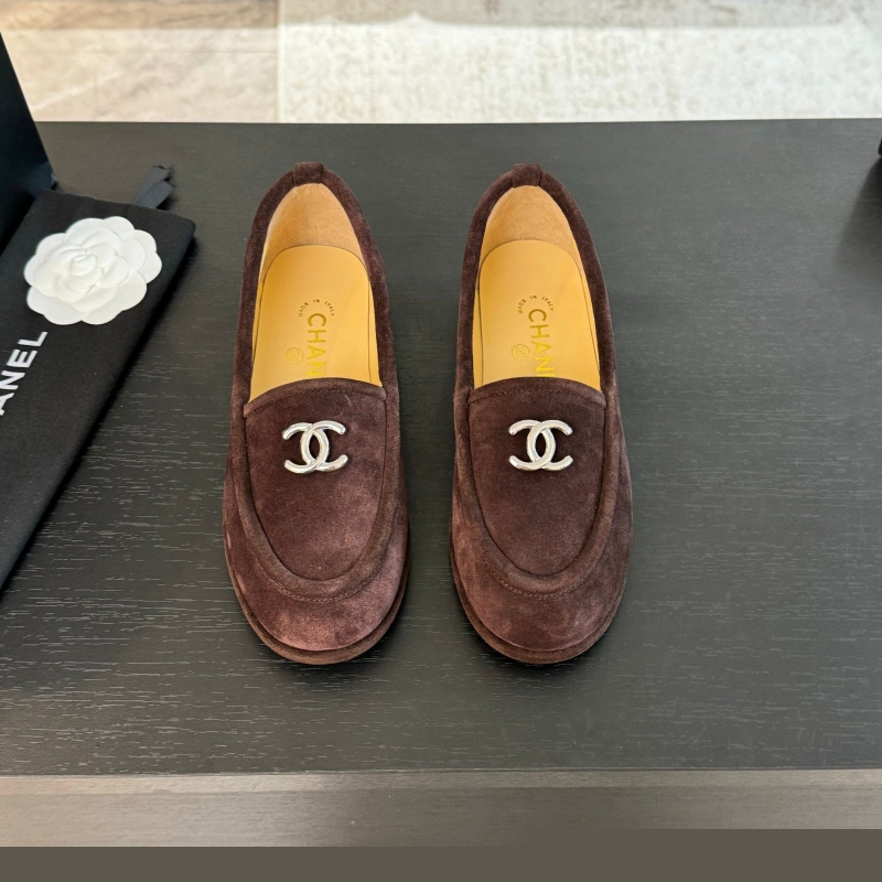 Ch*el leather shoes